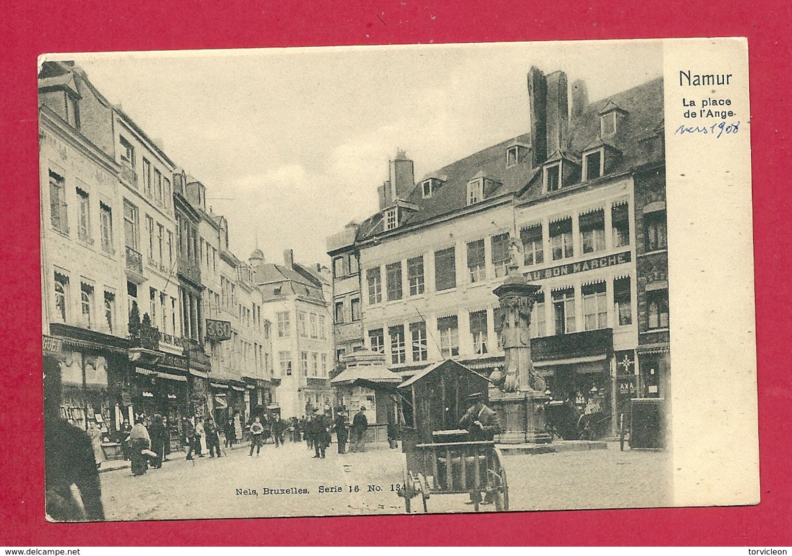 C.P. Namur  = Place De L' ANGE  Vers 1908 - Namur