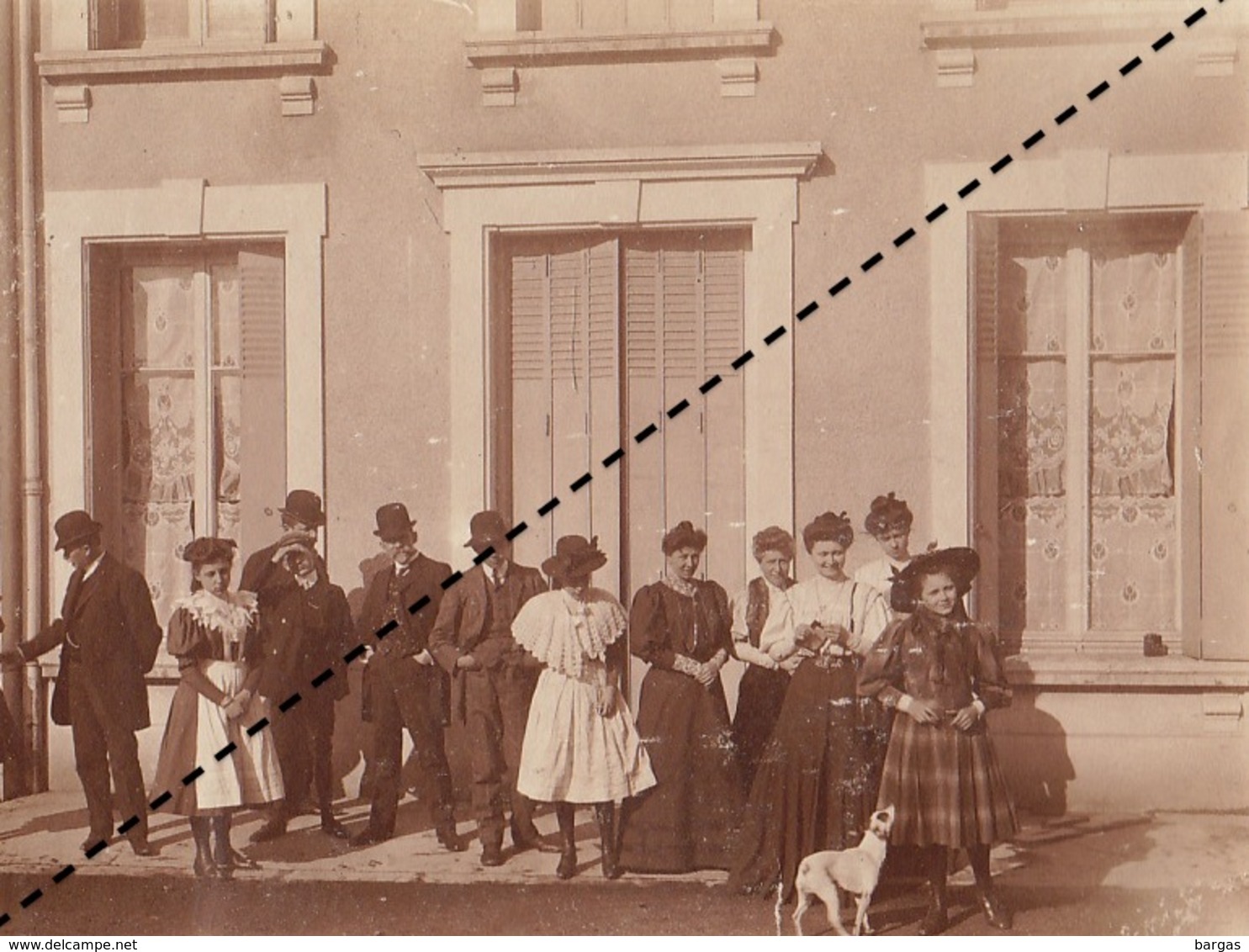 Photo 1909 Groupe à Annonay Ardèche Famille Chevalier Et ... - Lieux