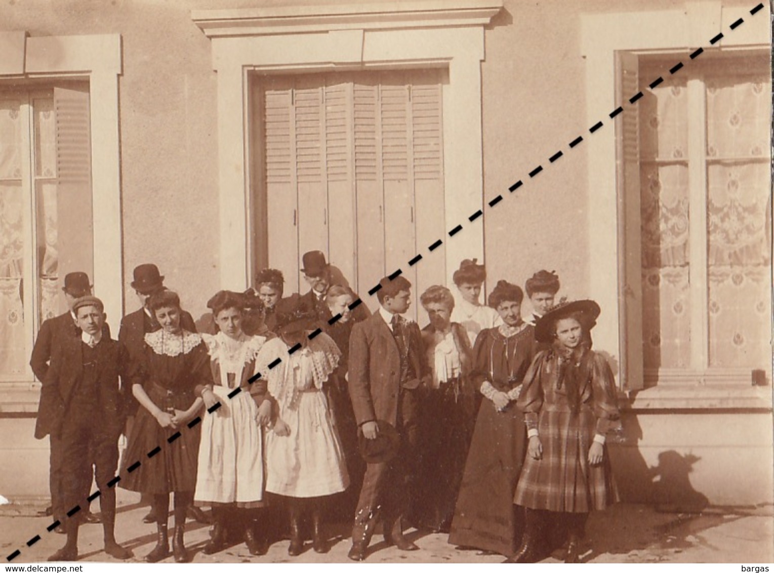 Photo 1909 Groupe à Annonay Ardèche Famille Chevalier Et ... - Lieux