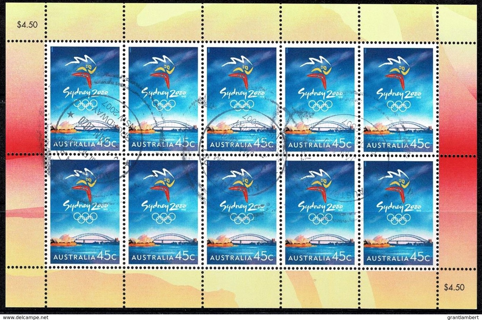 Australia 1999 Sydney 2000 Olympic Games Sheetlet CTO - Used Stamps