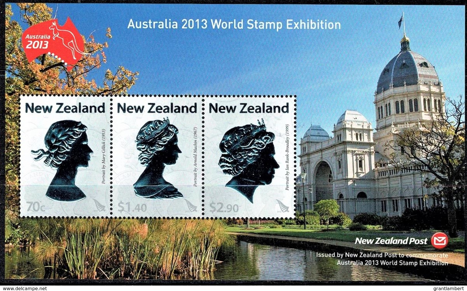 New Zealand 2013 World Stamp Exhibition Melbourne Minisheet MNH - Ongebruikt