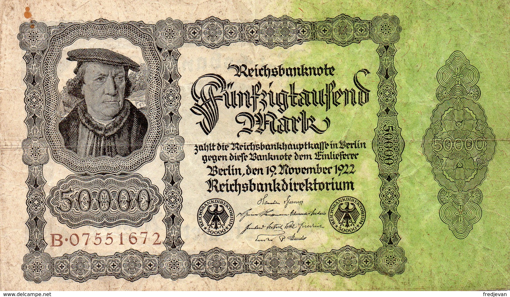 Funfzigtaufend Mark - Berlin, Den 19. November 1922 - 5000 Mark