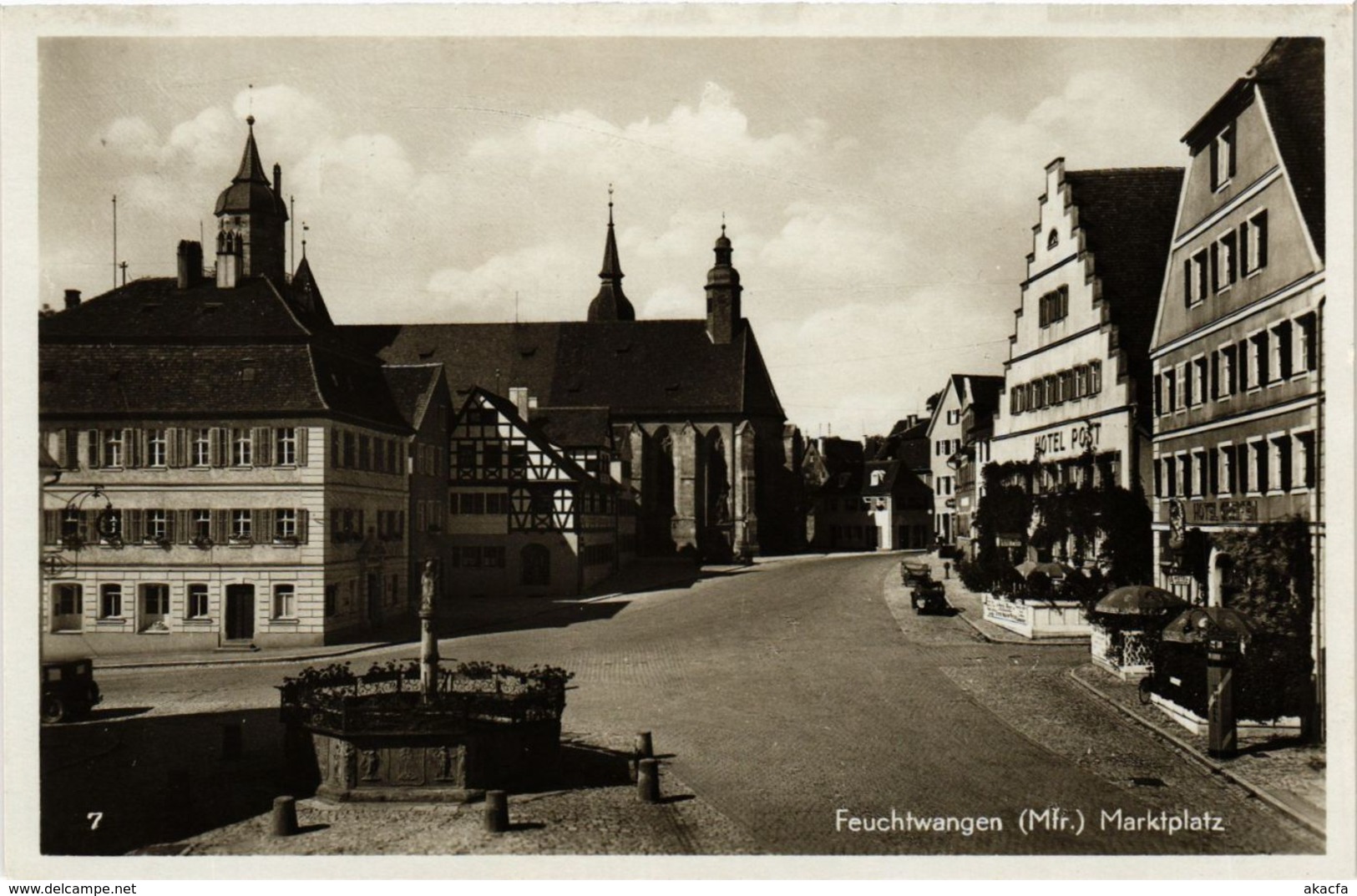 CPA AK Feuchtwangen - Marktplatz GERMANY (962535) - Feuchtwangen