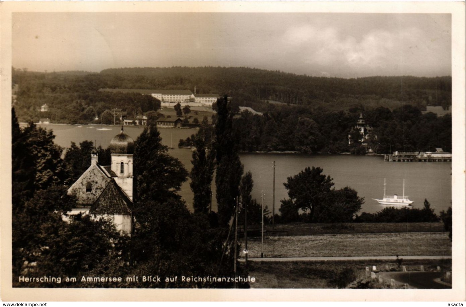 CPA AK Herrsching Am Ammersee Mit Blick Auf Reichsfinanzschule GERMANY (962546) - Herrsching