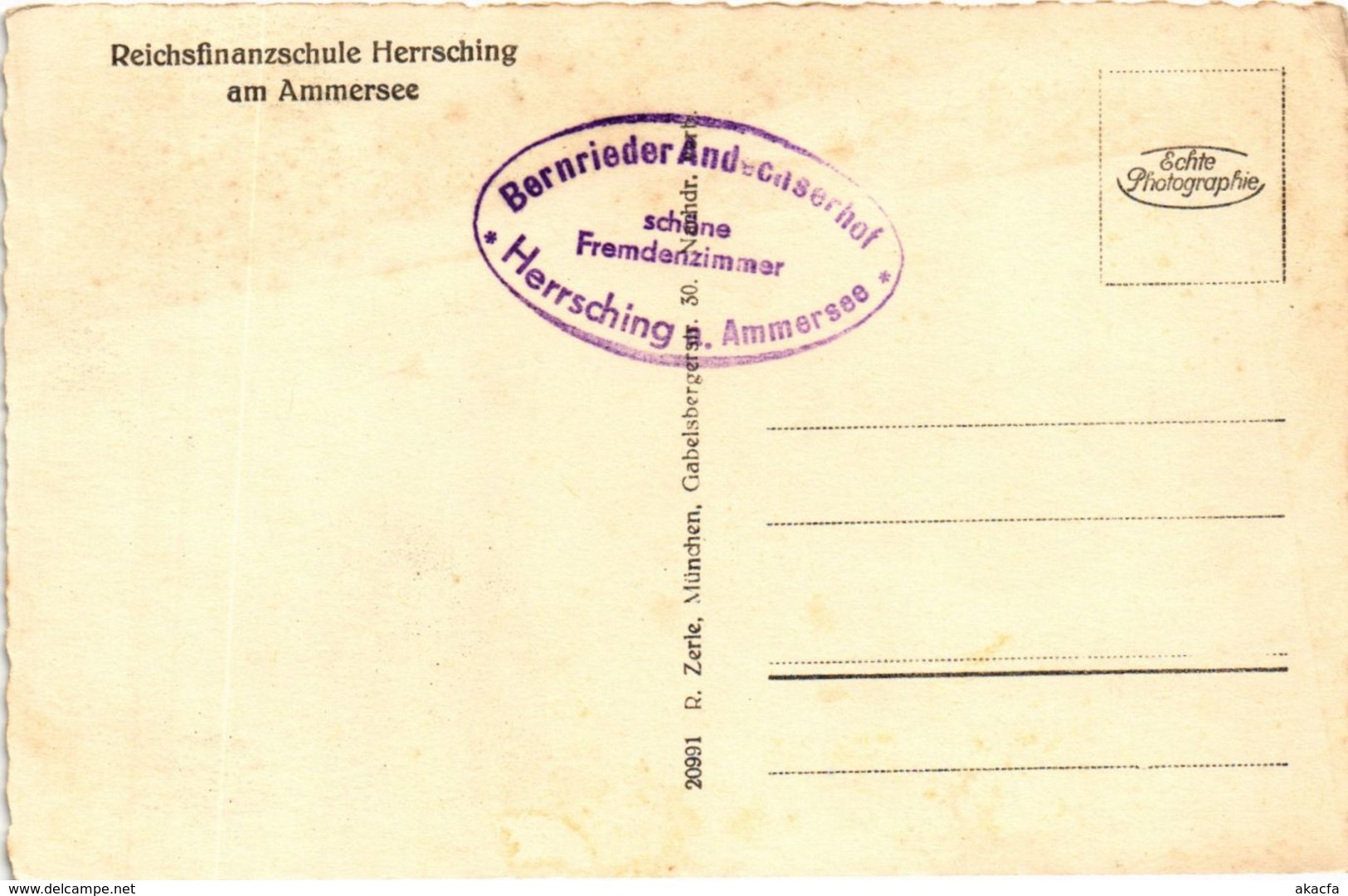 CPA AK Herrsching Am Ammersee - Reichsfinanzschule GERMANY (962551) - Herrsching