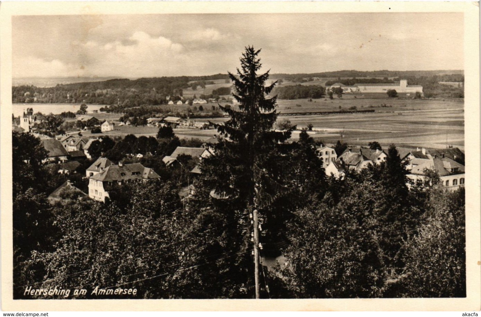 CPA AK Herrsching Am Ammersee Mit Blick Auf Reichsfinanzschule GERMANY (962554) - Herrsching