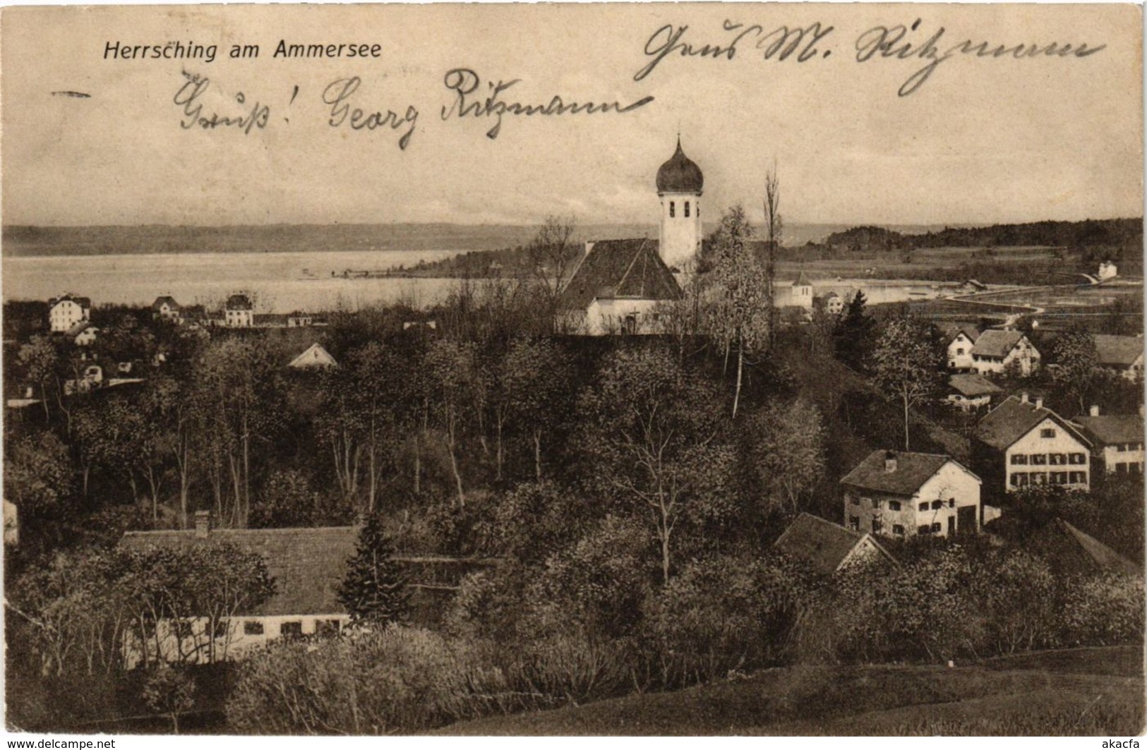 CPA AK Herrsching Am Ammersee - Panorama GERMANY (962564) - Herrsching