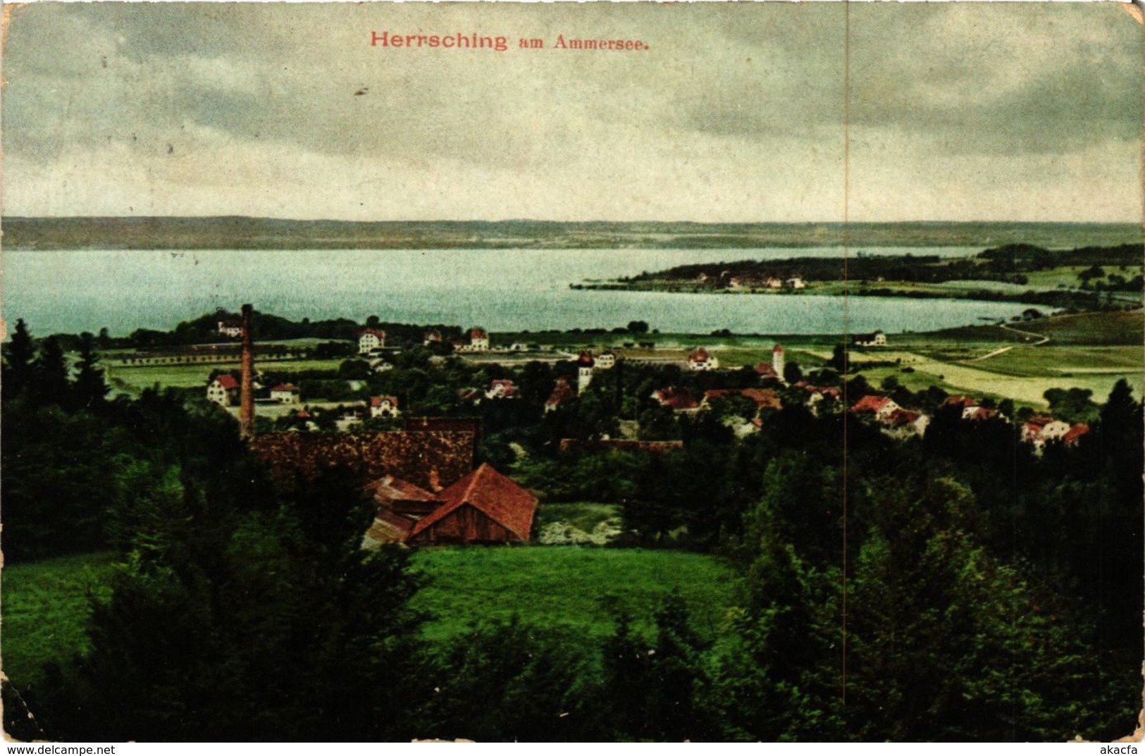 CPA AK Herrsching Am Ammersee - Totalansicht GERMANY (962590) - Herrsching