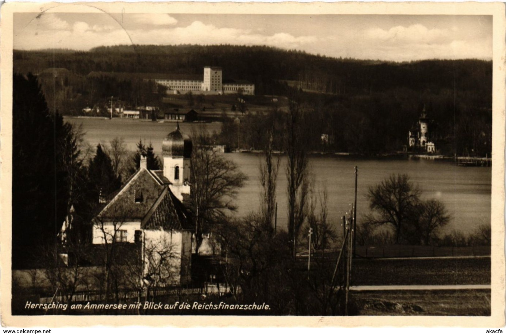 CPA AK Herrsching Am Ammersee Mit Blick Auf Reichsfinanzschule GERMANY (962592) - Herrsching