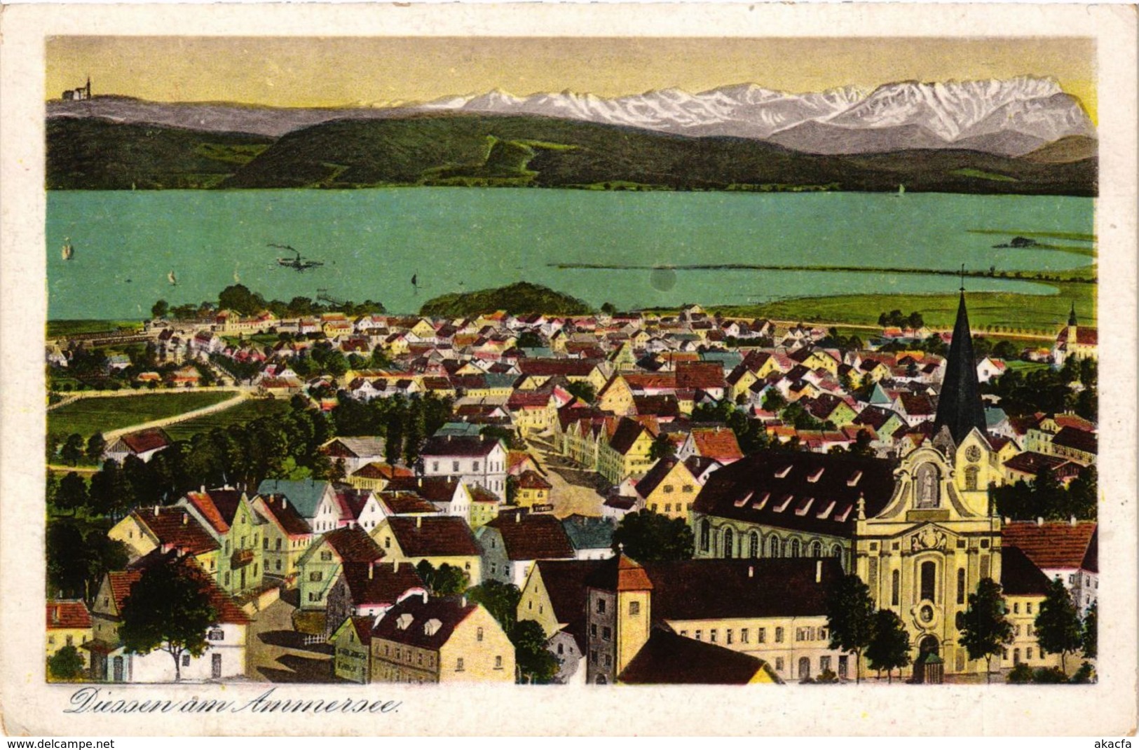 CPA AK Diessen Am Ammersee - Totalansicht GERMANY (962626) - Diessen