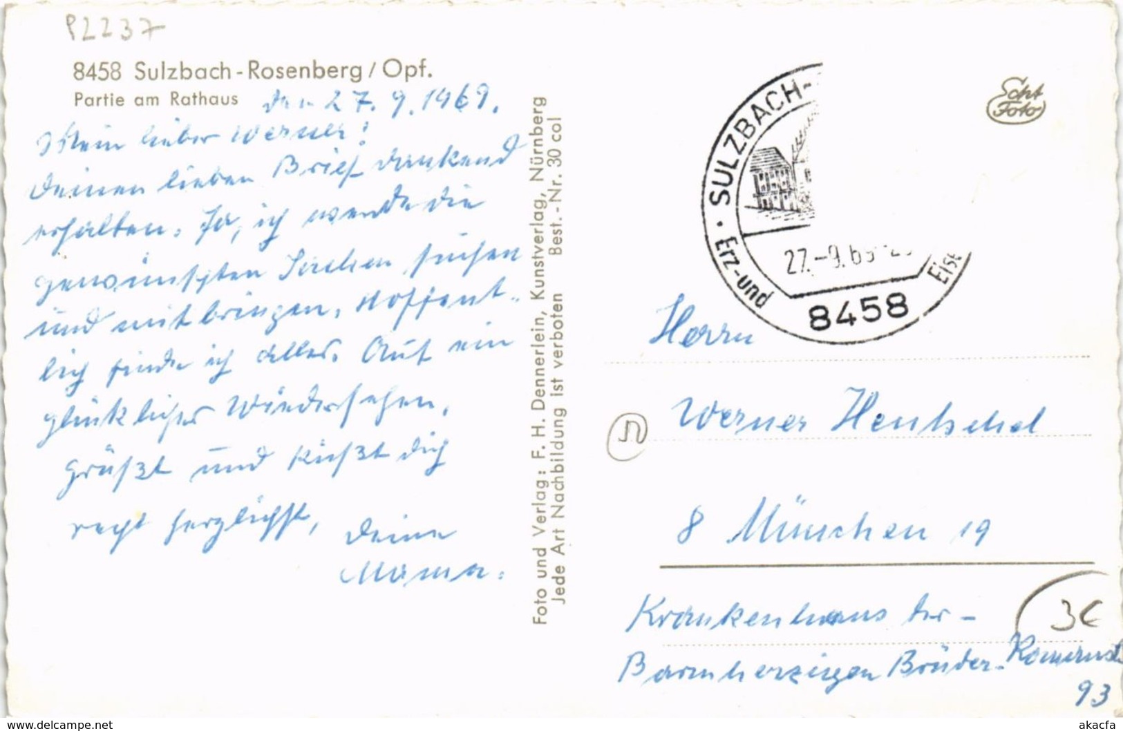 CPA AK Sulzbach-Rosenberg - Partie Am Rathaus GERMANY (962708) - Sulzbach-Rosenberg