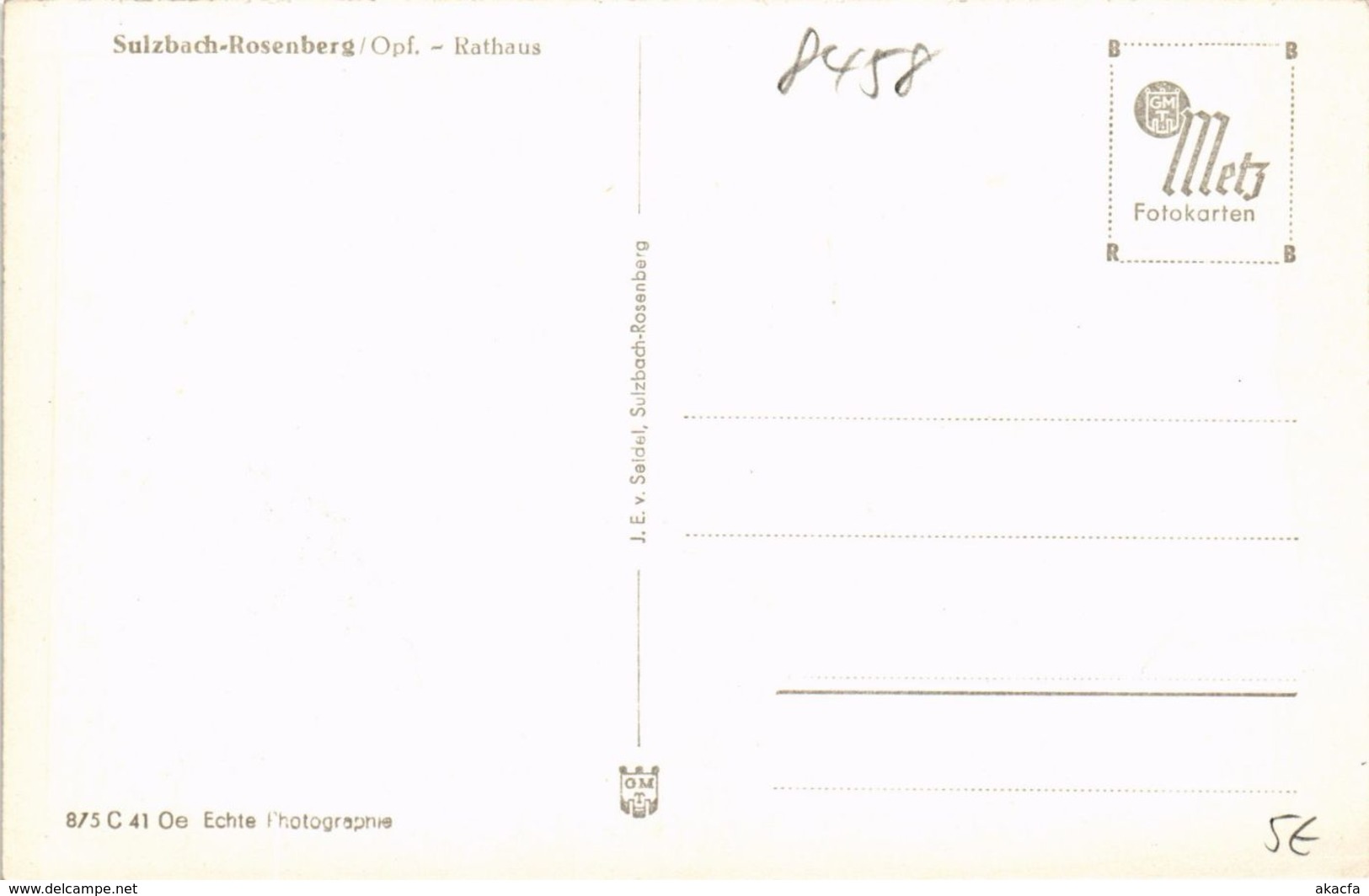 CPA AK Sulzbach-Rosenberg - Rathaus GERMANY (962710) - Sulzbach-Rosenberg