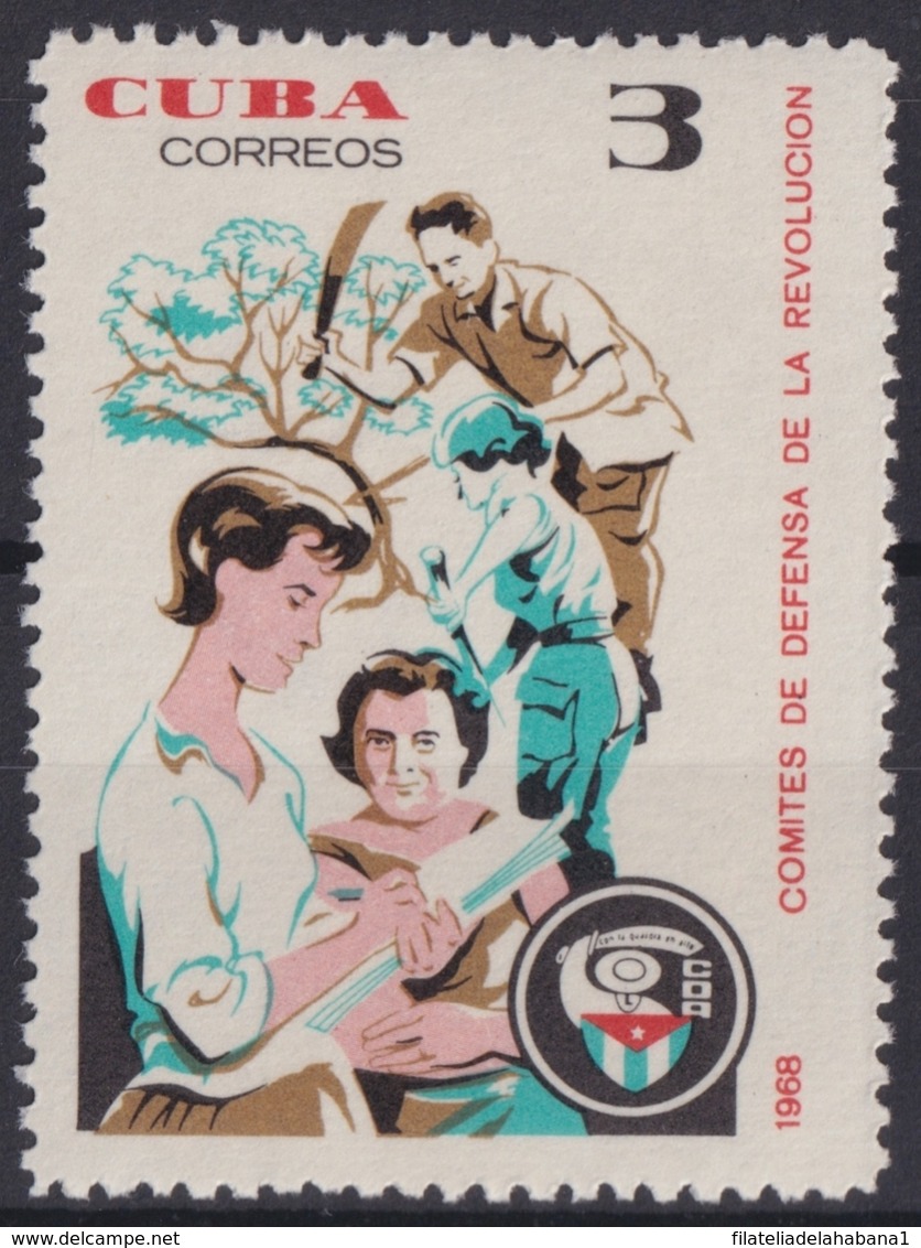 1968.80 CUBA 1968 MNH Ed.1586. COMITES DE DEFENSA DE LA REVOLUCION CDR - Nuovi