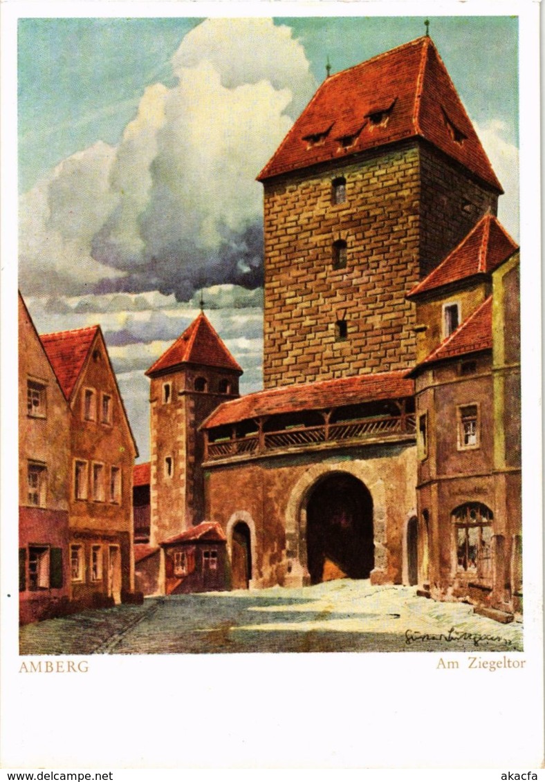 CPA AK Amberg - Am Ziegeltor GERMANY (962824) - Amberg