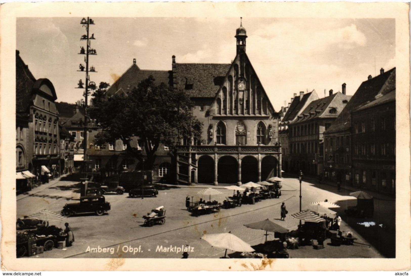 CPA AK Amberg - Marktplatz GERMANY (962837) - Amberg