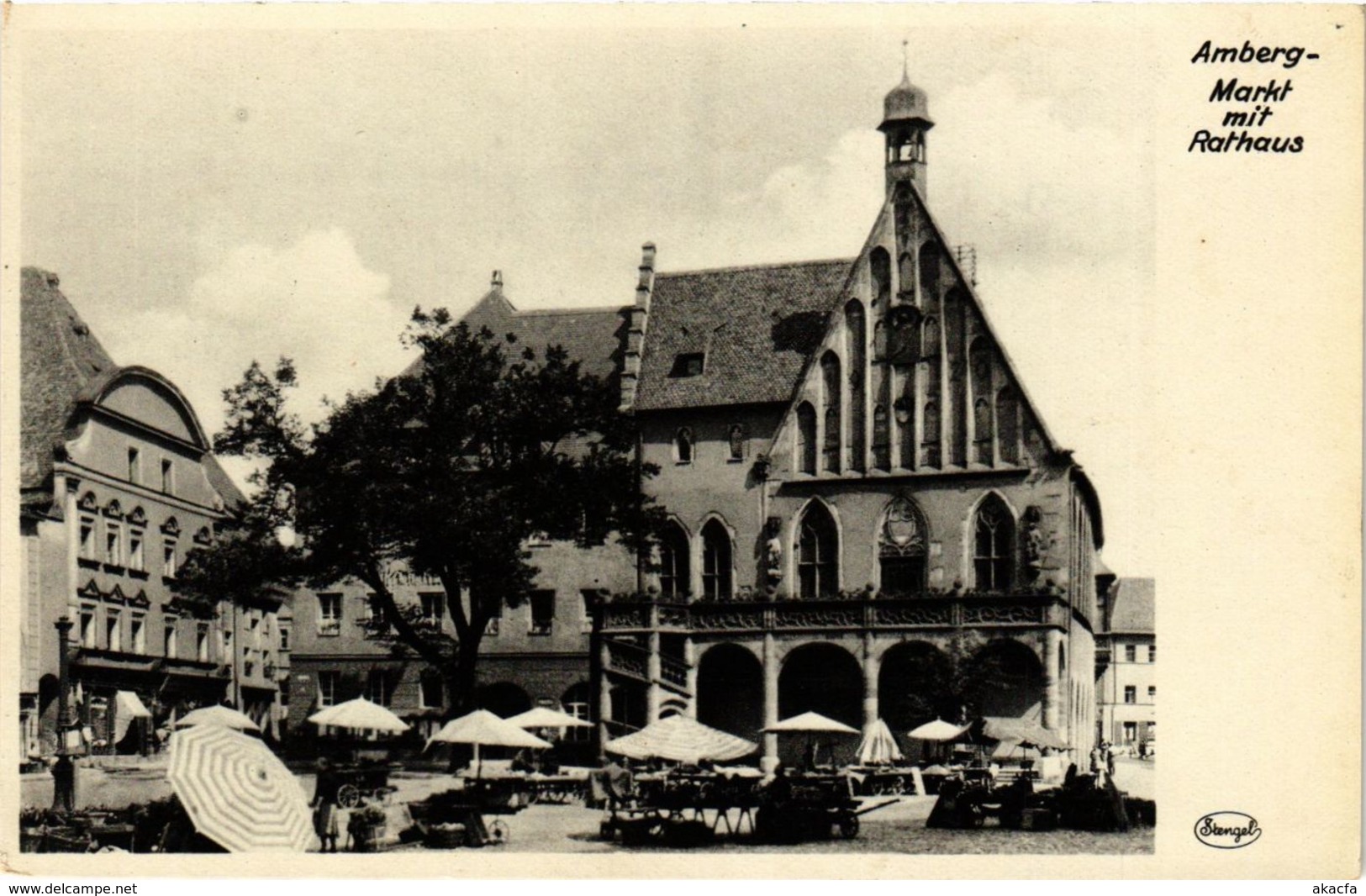 CPA AK Amberg - Markt Mit Rathaus GERMANY (962844) - Amberg