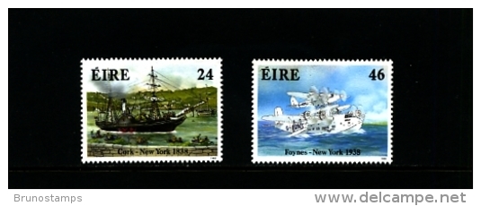 IRELAND/EIRE - 1988  TRANSATLANTIC  TRANSPORT ANNIVERSARIES  SET MINT NH - Nuovi