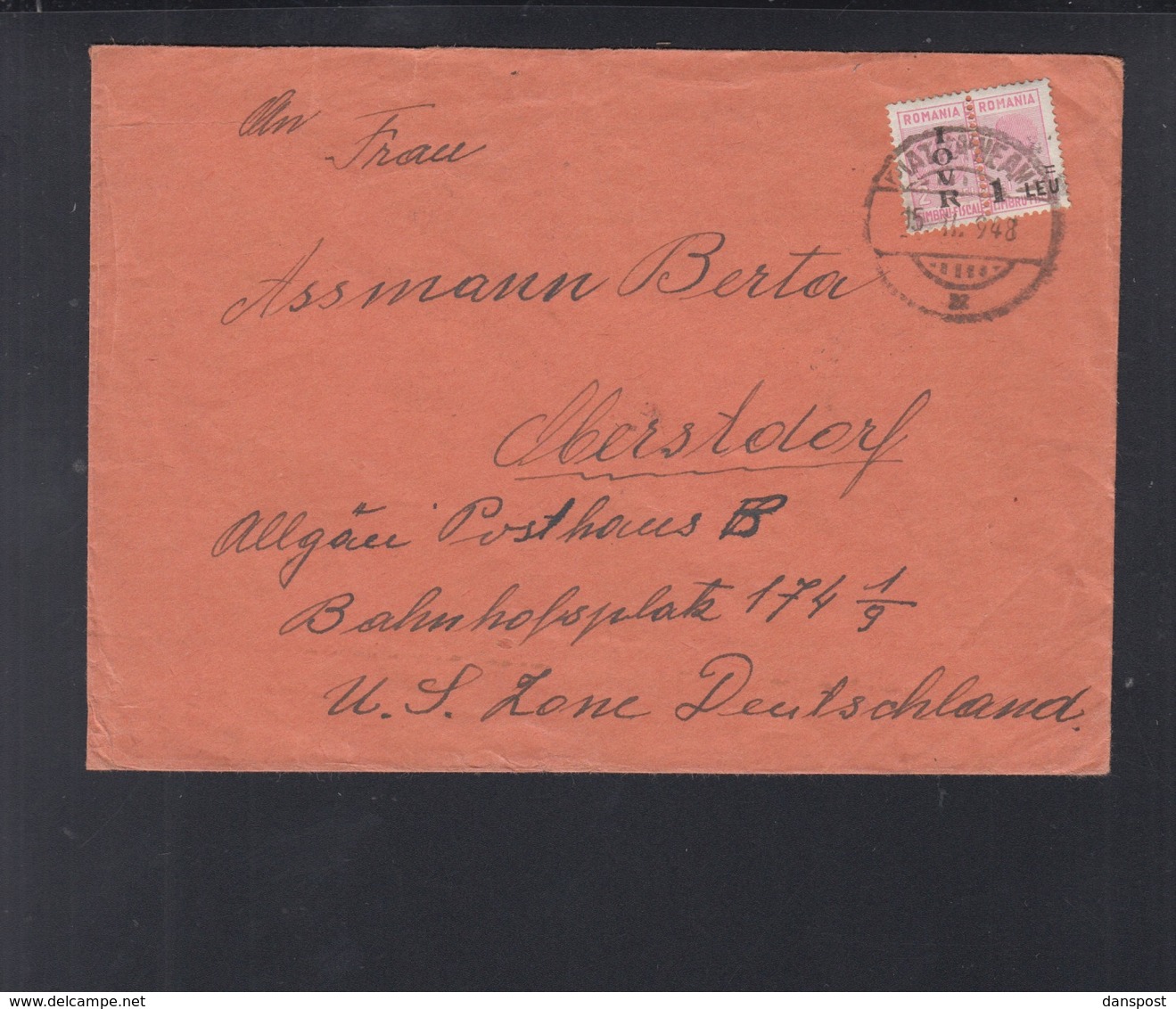 Romania Cover 1948 Piatra Neamt To Germany - Covers & Documents