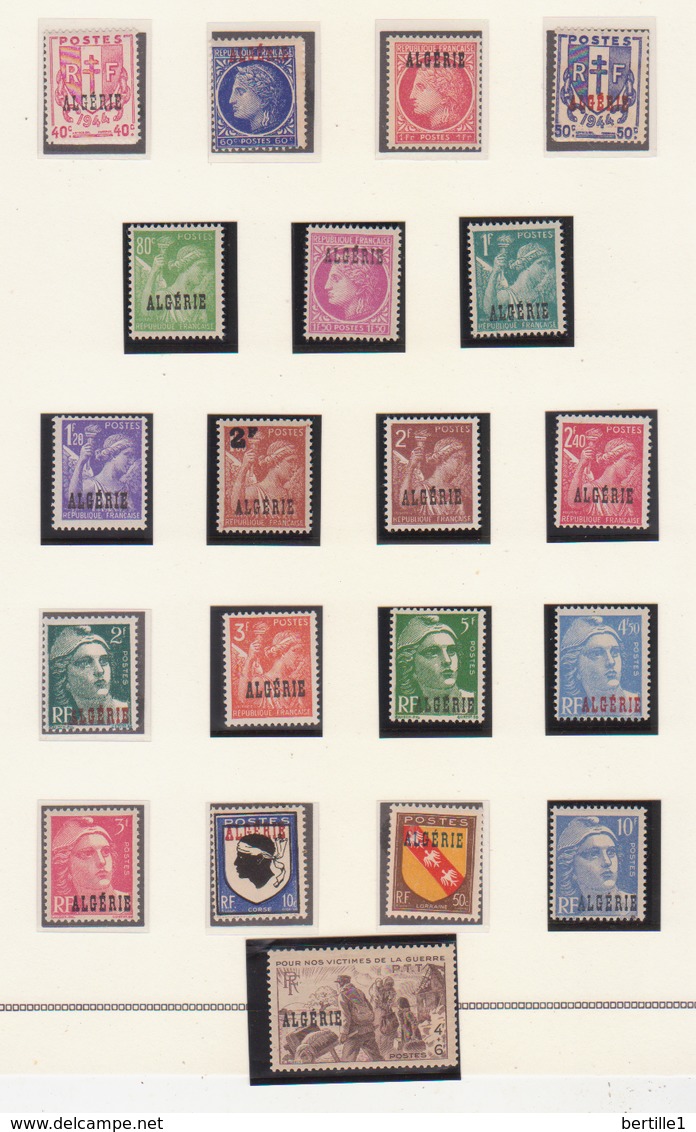 ALGERIE          N°  YVERT    225/244  NEUF SANS CHARNIERE      ( Nsch 02/22 ) - Unused Stamps