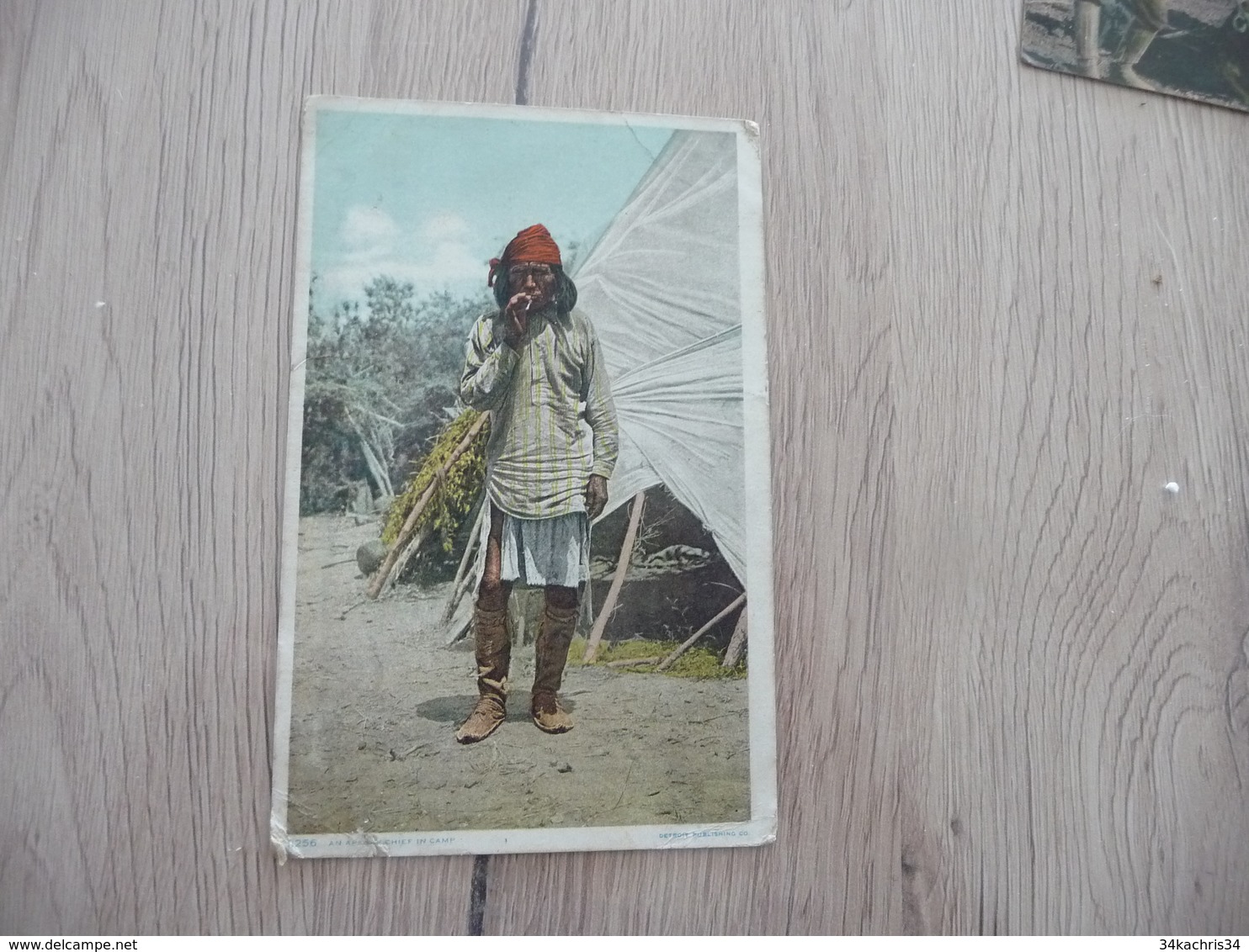 CPA Indien An Apach Chief In Camp - América