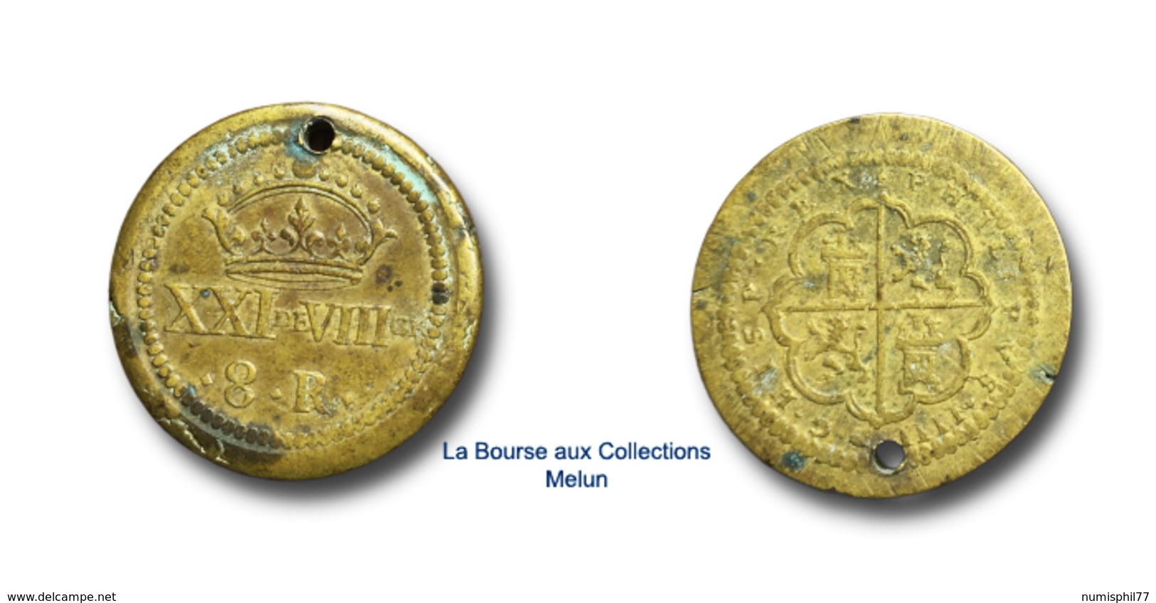 ESPAGNE - Phillippe IV 1621/1665 - Poids Monétaire De 8 Réaux - Andere & Zonder Classificatie
