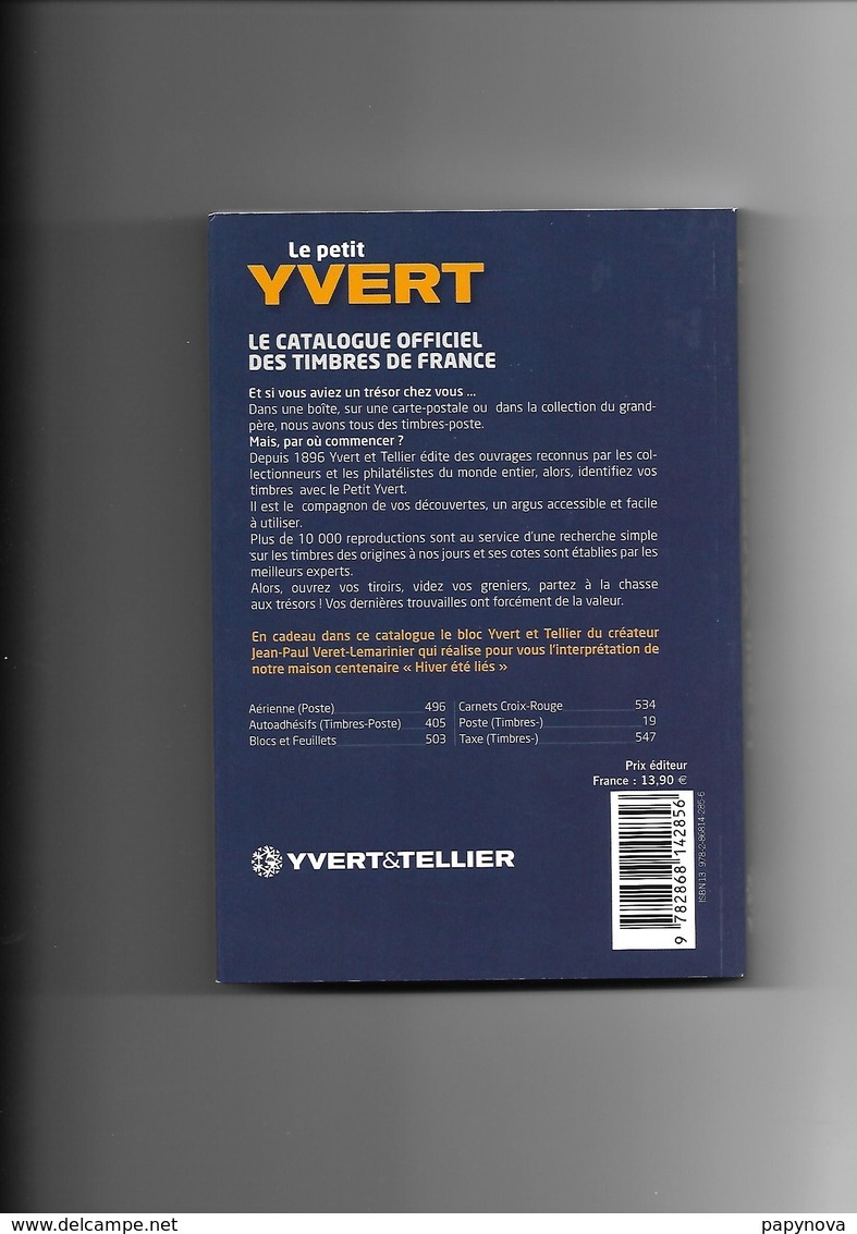Catalogue LE PETIT YVERT EDITION  2019 - Tome 1: Tous Les Timbres De France Depuis 1849 - France