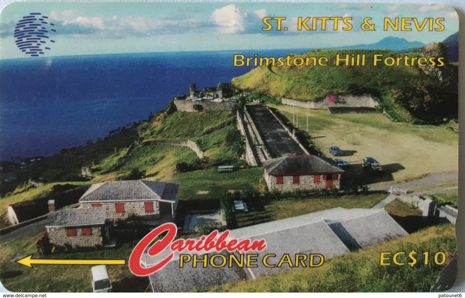 Saint Kitts § Nevis  - Phonecard -  Cable § Wireless - Brimstone Hill Fortress   -  EC$10 - St. Kitts En Nevis