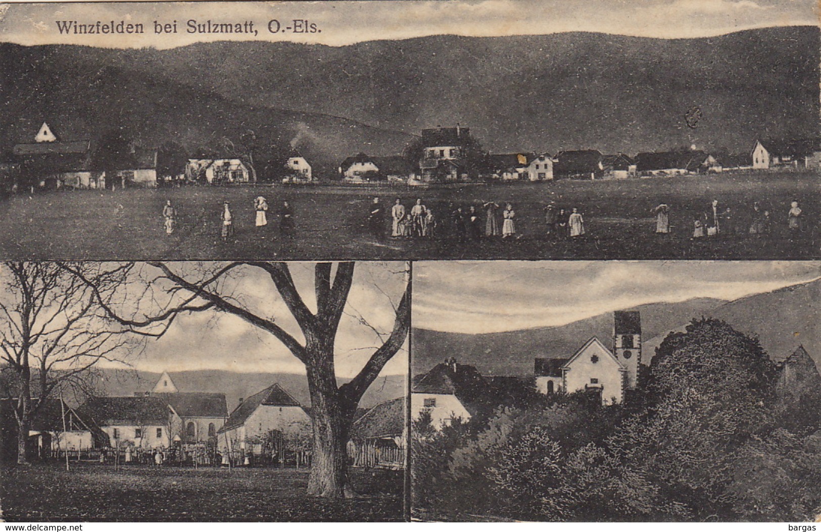 Carte Gruss Aus Sulzmatt Soulzmatt 1918 - Autres & Non Classés