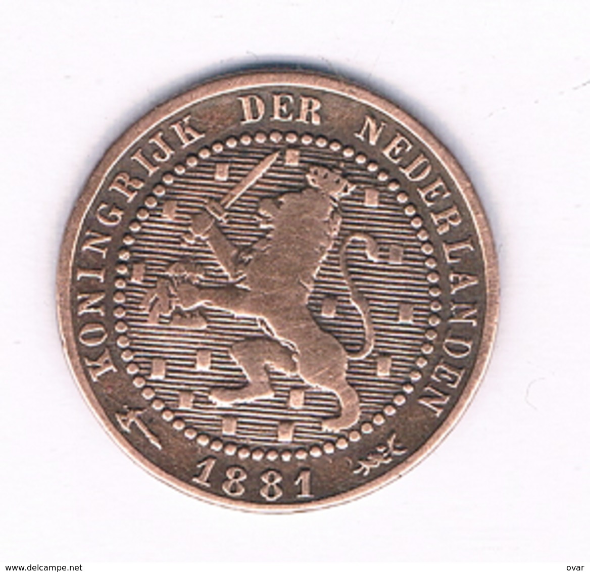 1 CENT  1881 NEDERLAND  /1555/ - 1849-1890 : Willem III