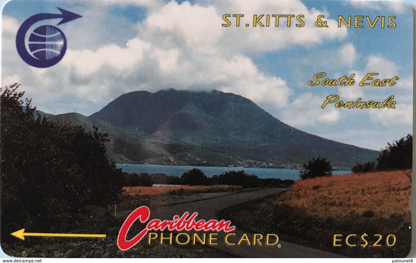 Saint Kitts § Nevis  - Phonecard -  Cable § Wireless - South East Peninsula  -  EC$20 - St. Kitts En Nevis