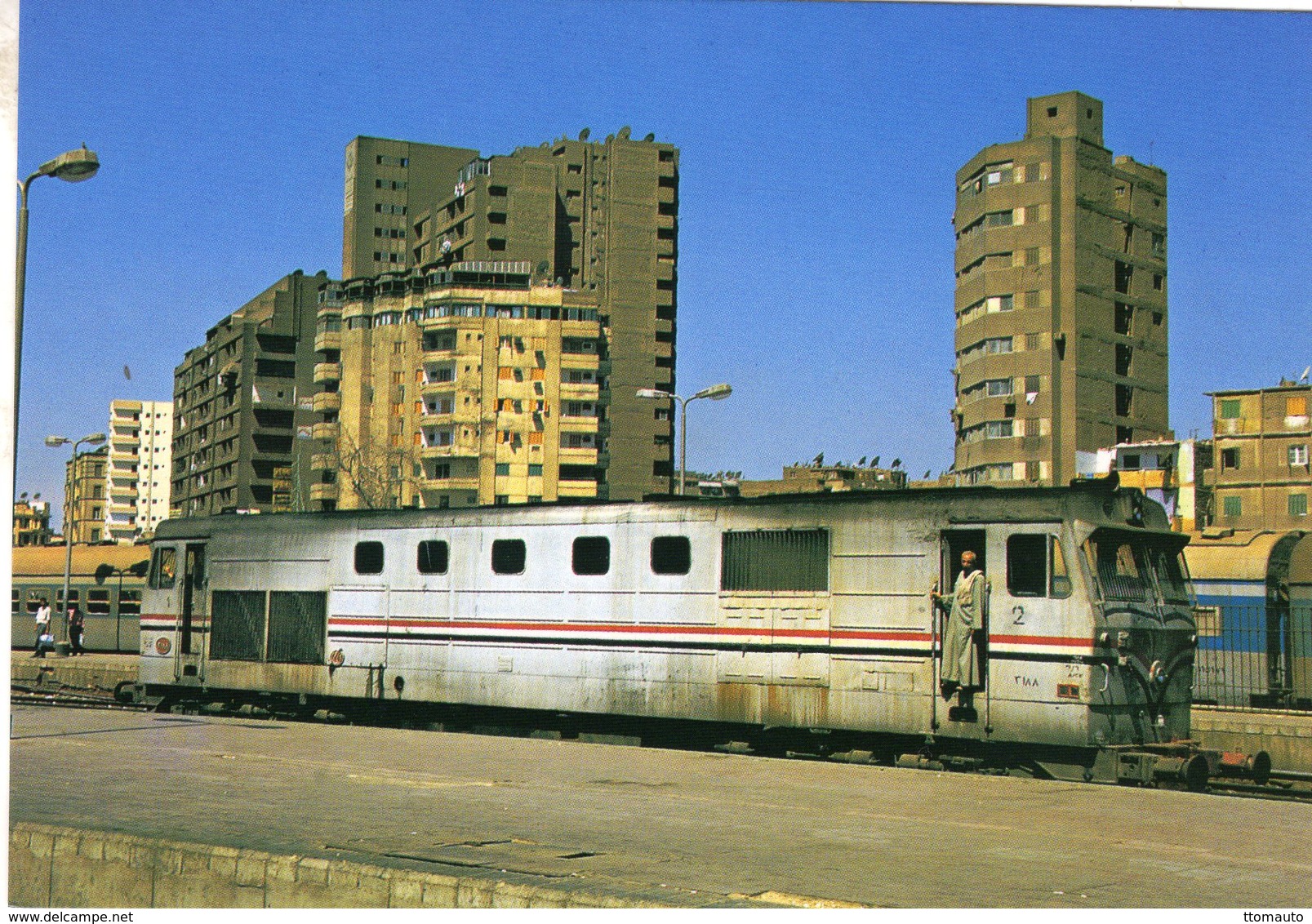 Diesel-electric Locomotive No.3188 Of ENR In Cairo In 2007 -  CPM - Treinen