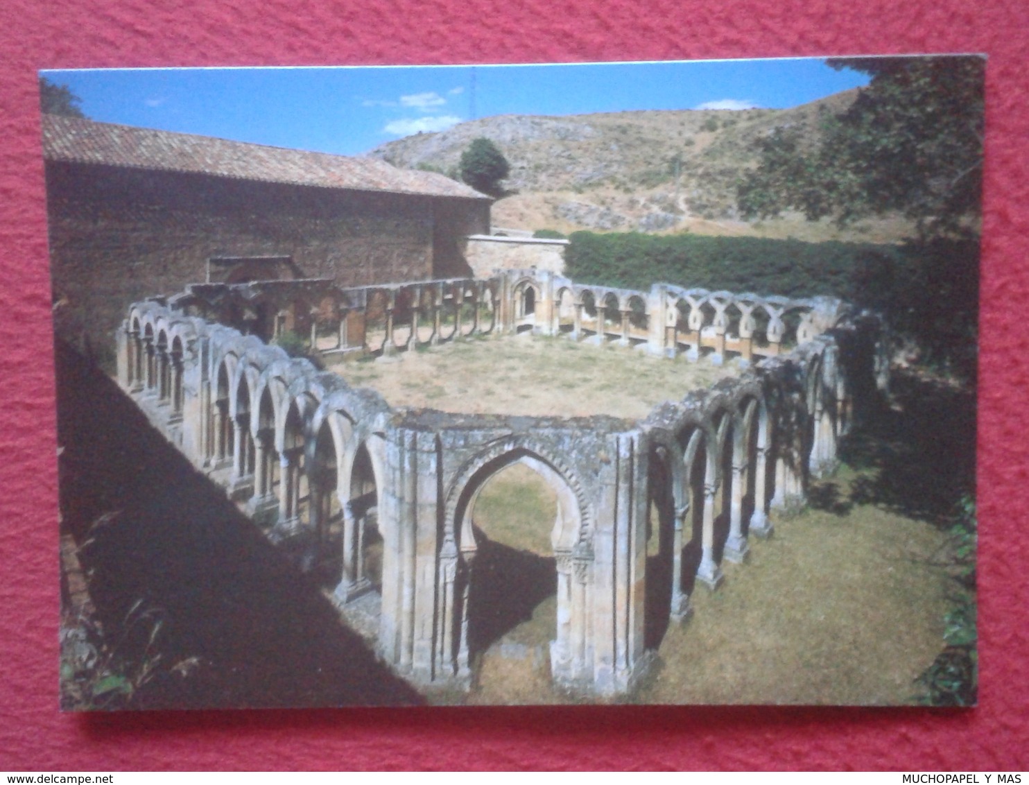 SPAIN POSTAL POST CARD SORIA Nº 55 PAPEL PILUCA MONASTERIO DE SAN JUAN DUERO CLAUSTRO SIGLO XIII MONASTERY MONASTÈRE.... - Soria