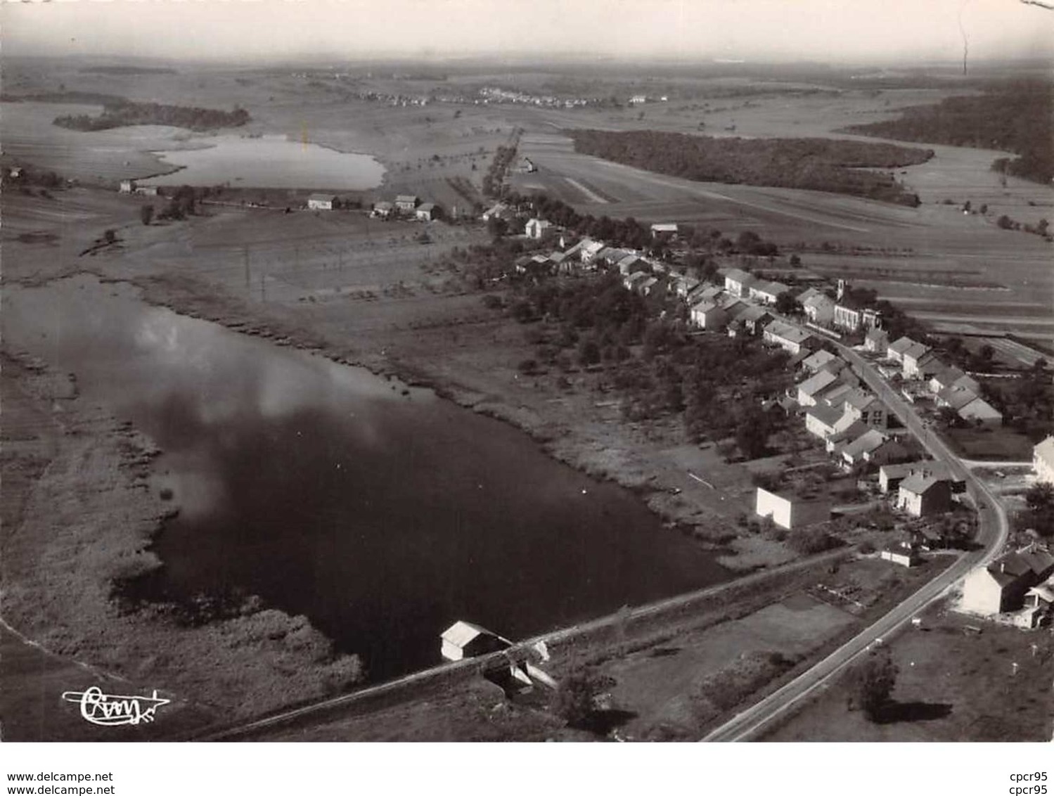 57. N°53326.HOST. Vue Générale Aérienne.CPSM. - Autres & Non Classés