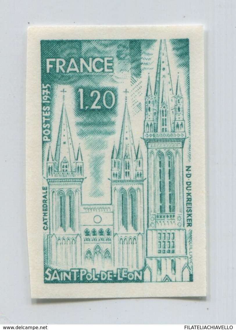 RELIGION CHURCH FRANCE IMPERF PROOF VARIETY OG MINT MNH STAMP # 67578 ESSAI 091219A - Andere & Zonder Classificatie