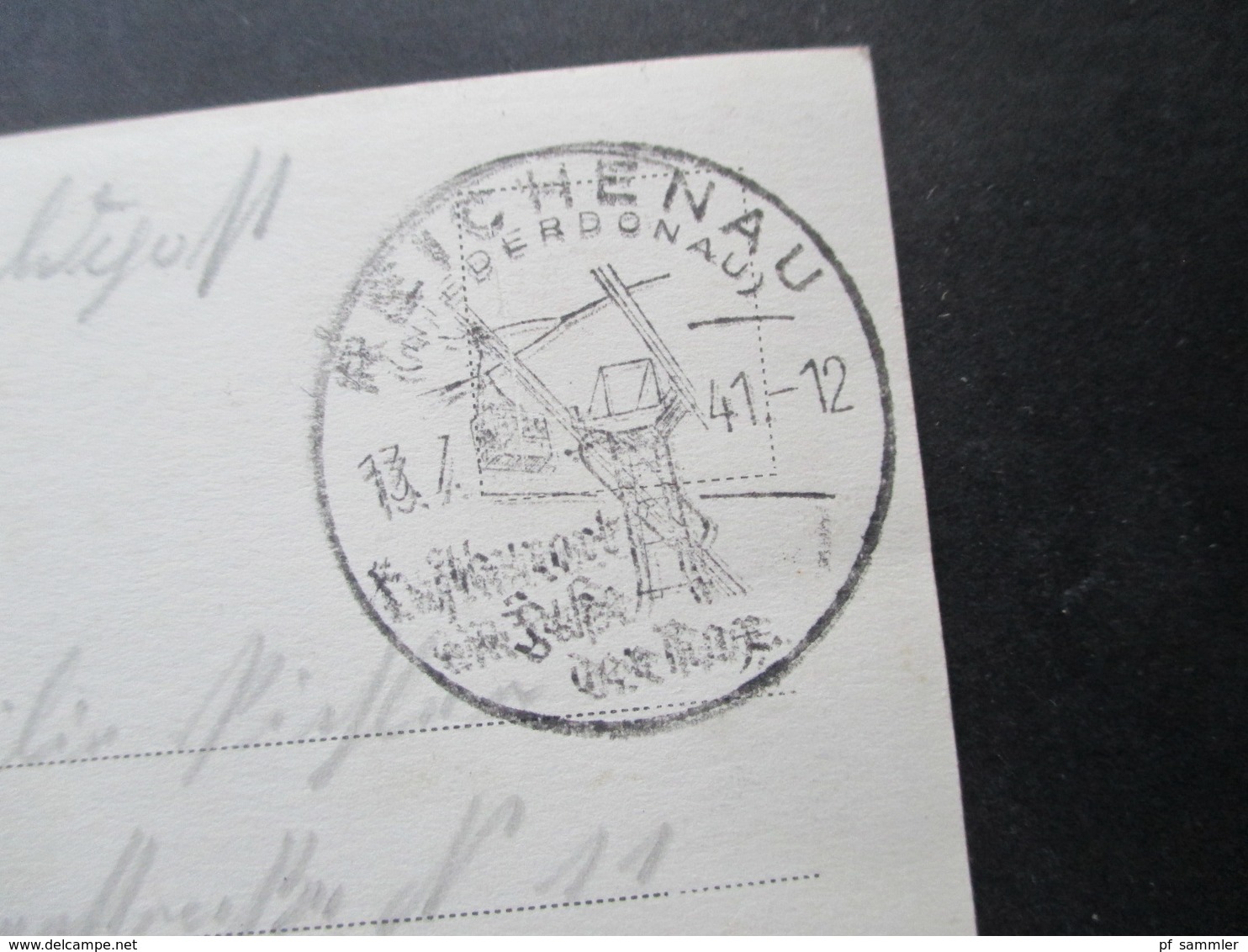 3. Reich Ostmark 1941 Echtfoto AK Kurort Reichenau Niederdonau Mit Der Rax Mit Sonderstempel Und Feldpoststempel - Lettres & Documents