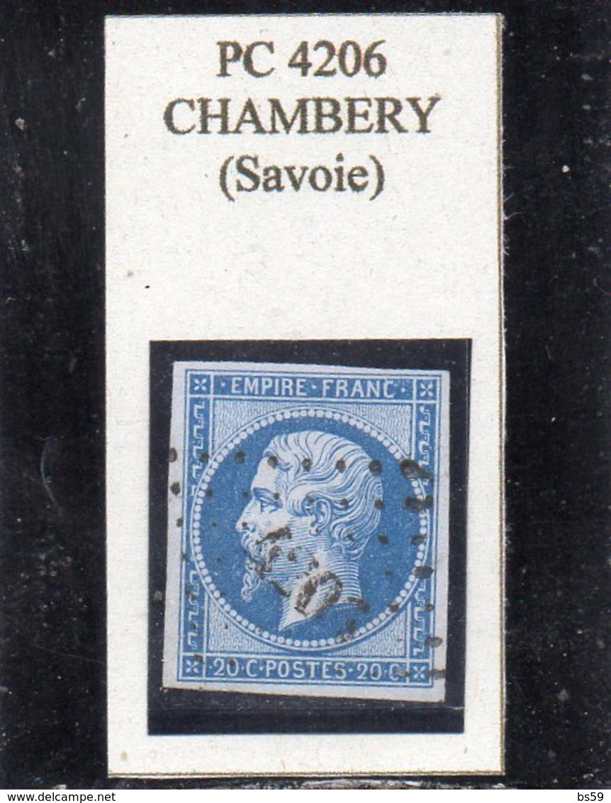 Savoie - N° 14B Obl PC 4206 Chambéry - 1853-1860 Napoléon III