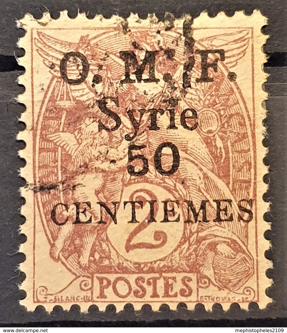 SYRIE 1920 - Canceled - YT 49 - O.M.F. 50c - Used Stamps