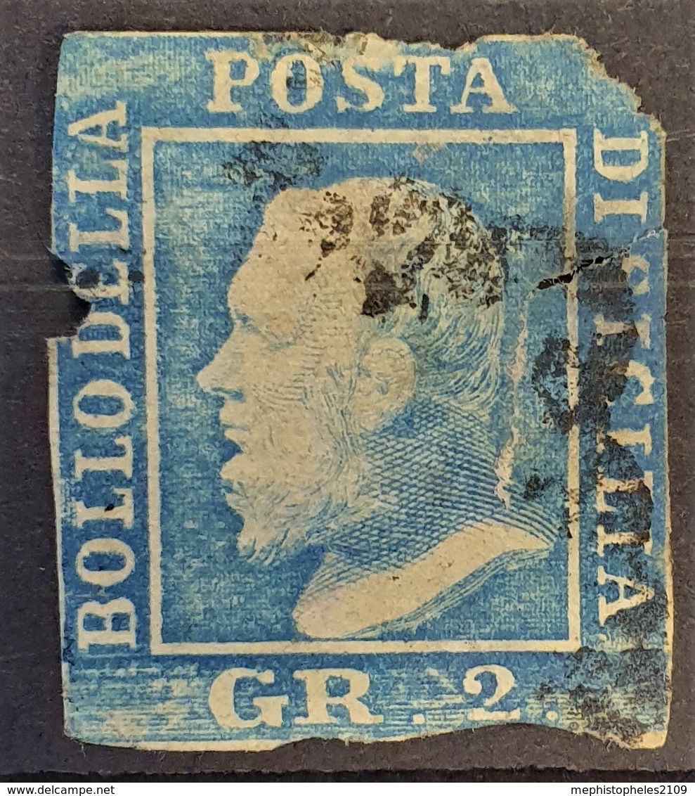 SICILY 1859 - Canceled - Sc# 13 - 2g - Sicile