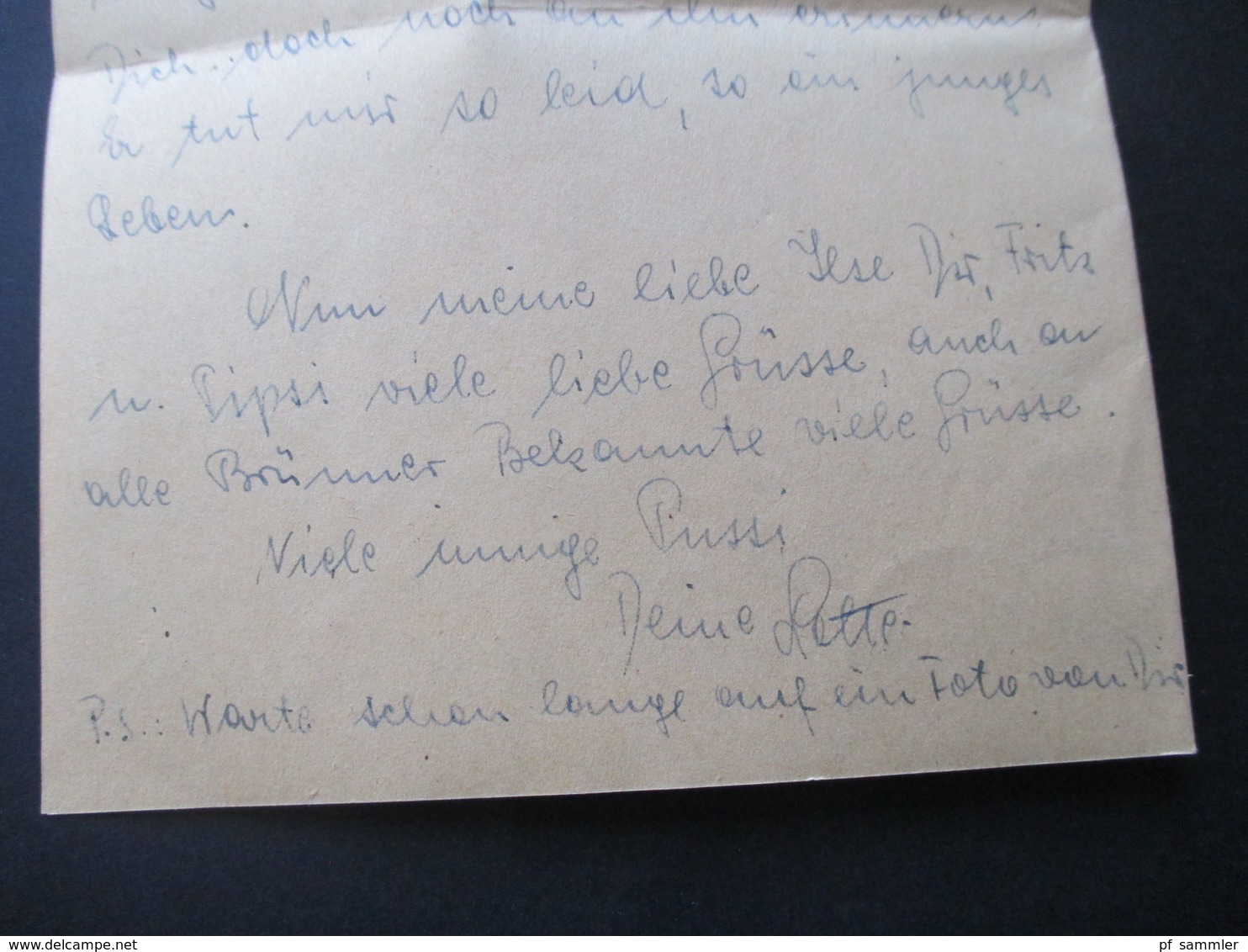 Österreich 1948 Notmaßnahme Gummistempel Bezahlt und handschriftl 40 Tagesstempel Bludenz Gräfin Chorinsky Wien