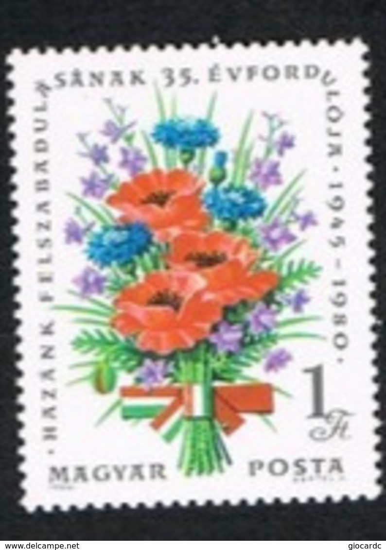 UNGHERIA (HUNGARY)  - SG 3315 -  1980 LIBERATION ANNIVERSARY  -  (MINT)** - Nuovi