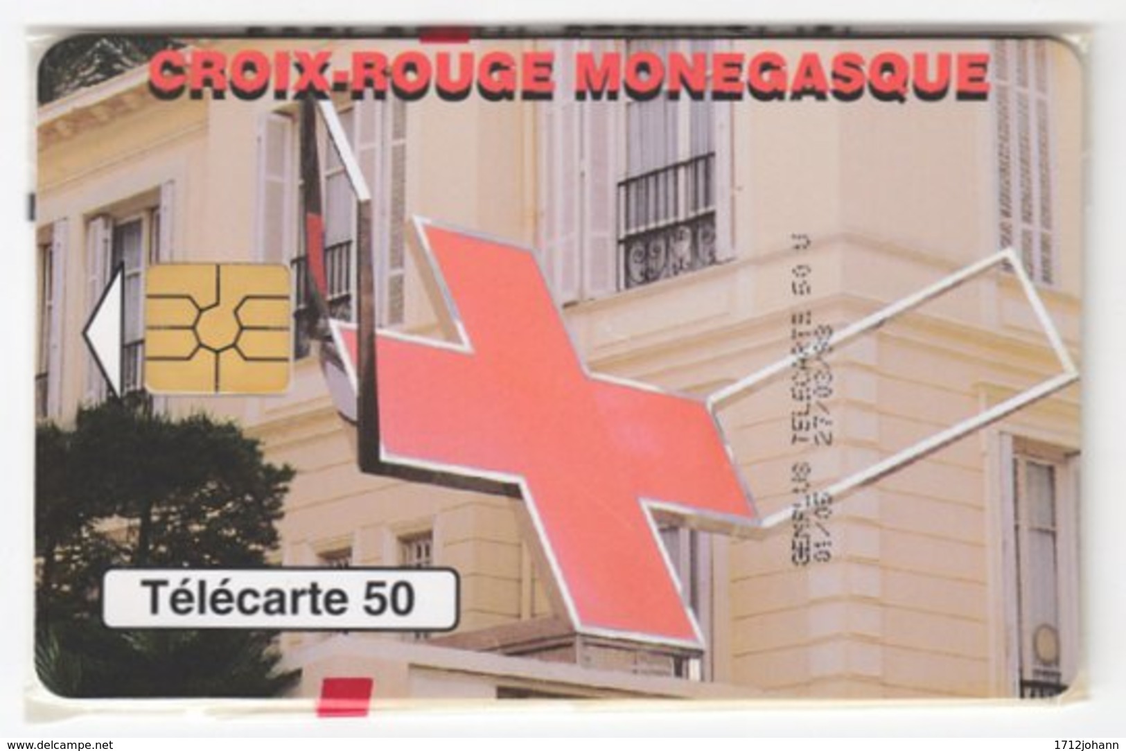 MONACO A-032 Chip Telecom - Int. Organisation, Red Cross - In Blister - Monaco