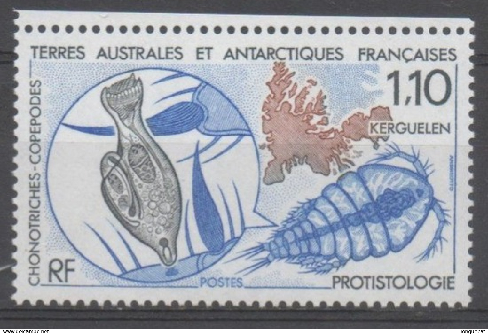 TERRES AUSTRALES ET ANTARCTIQUES FSES - Science : La Protistologie (étude Des êtres Vivants Unicellulaires) - Carte, - - Neufs