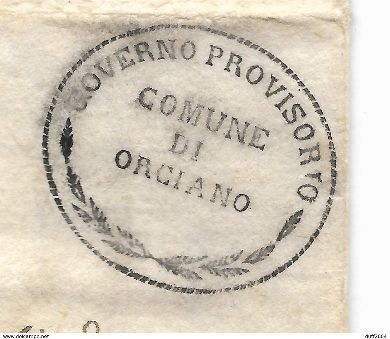 GOVERNO PROVVISORIO DI MURAT - DA ORCIANO A MONTALBODDO - 4 .2.1815. - 1. ...-1850 Prefilatelia