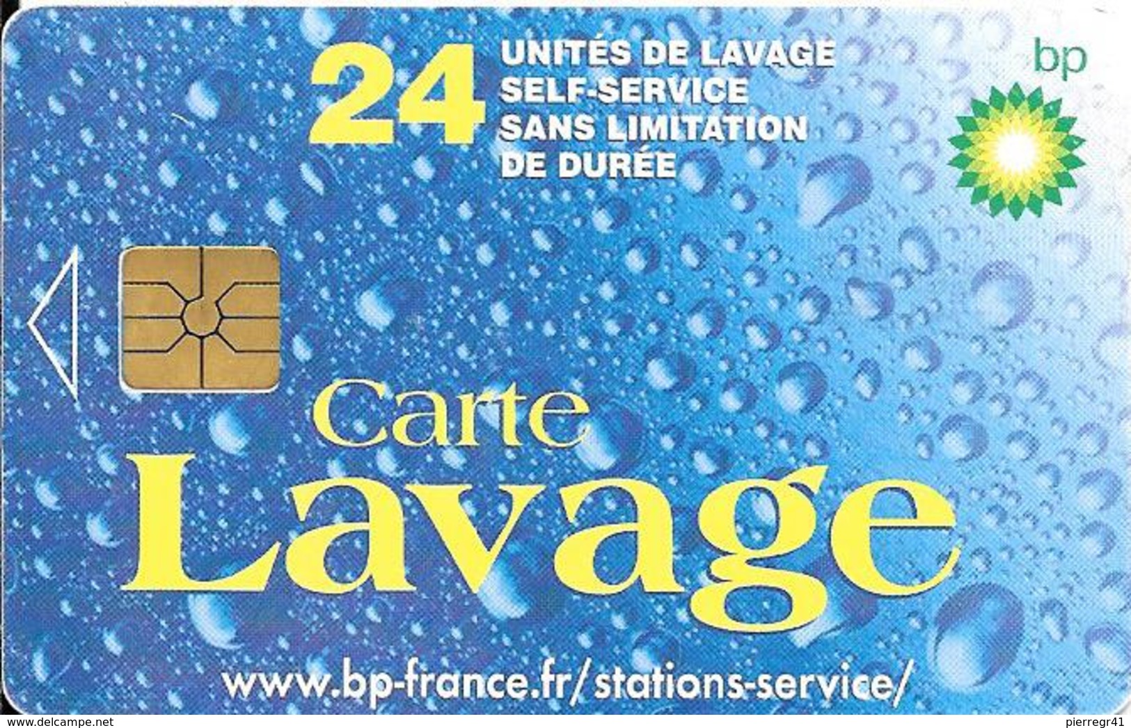 CARTE-PUCE-GEMA--LAVAGE-BP -24-UNITES-TBE - Car Wash Cards