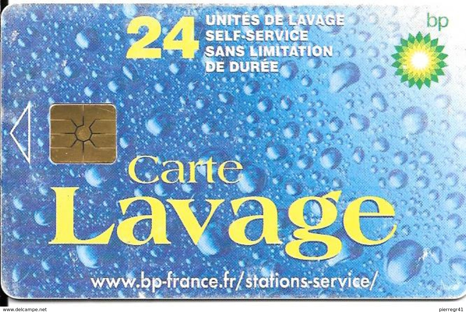 CARTE-PUCE-GEMB--LAVAGE-BP -24-UNITES-TBE - Lavage Auto