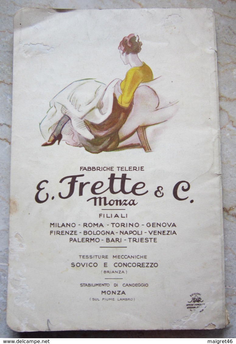 CATALOGO E. FRETTE & C. TELERIE TOVAGLIE E BIANCHERIA PER CORREDI ANNO 1926 ILLUSTRATORE M. DUDOVICH - Fashion