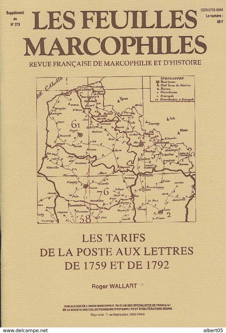 Les Tarifs De La Poste Aux Lettres De 1759 Et De 1792 - Philatélie Et Histoire Postale