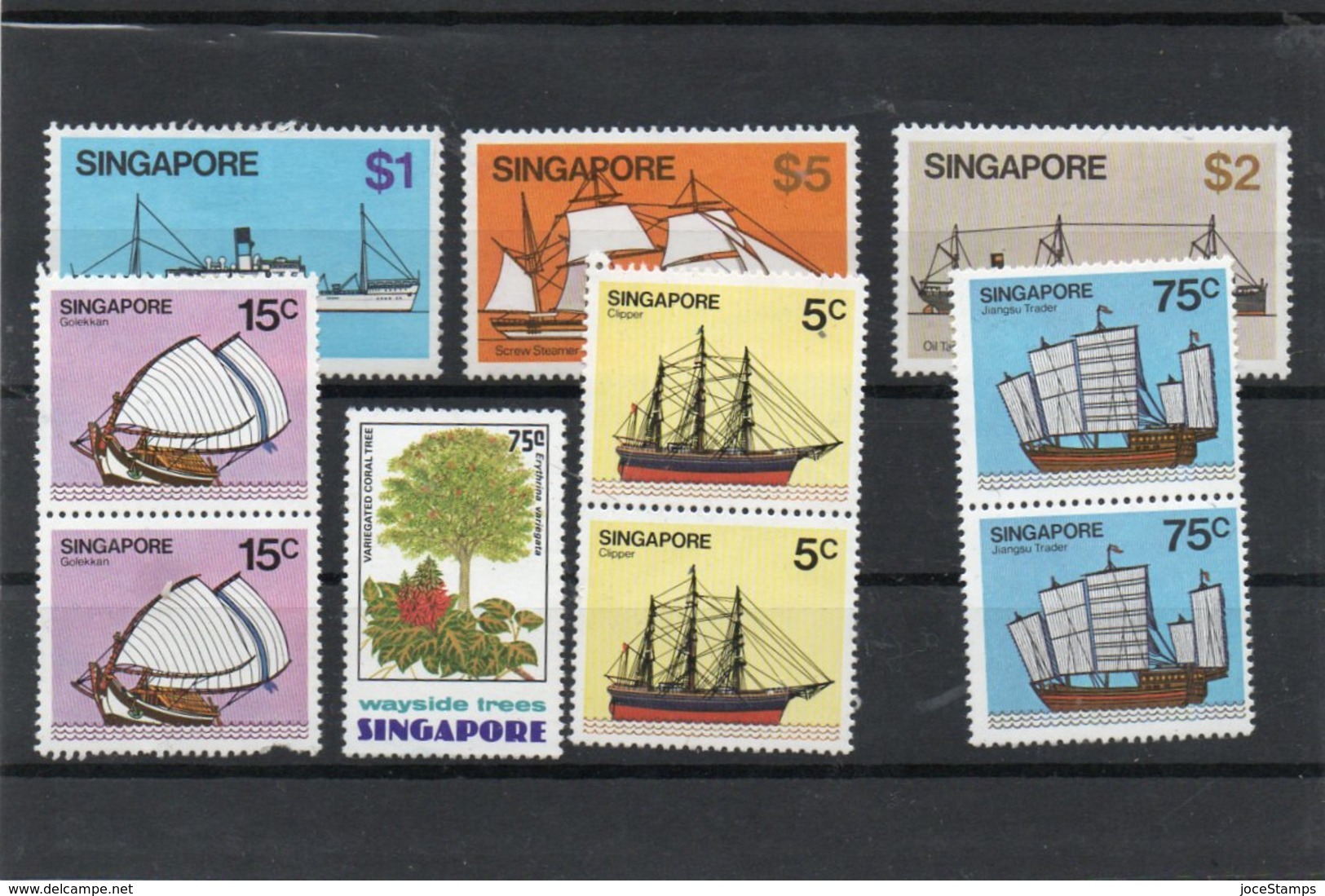 Chine Singapour Singapore Lot MNH Neuf Sens Charnières ** - Neufs