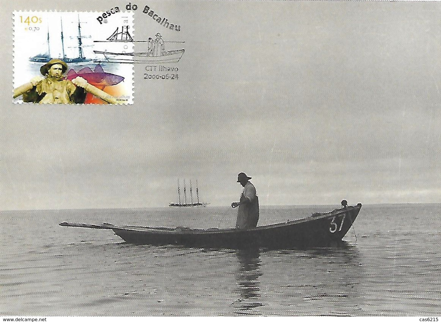 Portugal 2000 Pêche à La Morue à La Ligne Maxicard Carte Maximum - Usines & Industries