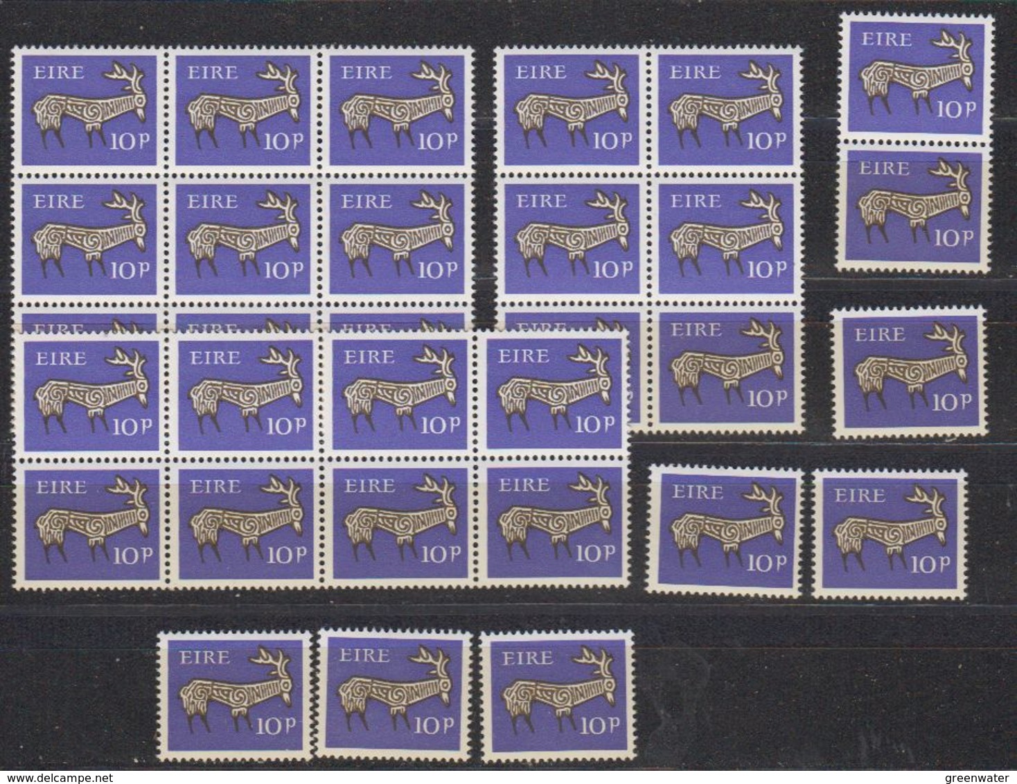 Ireland 1969 Definitive 10p 31x ** Mnh (46250) - Unused Stamps